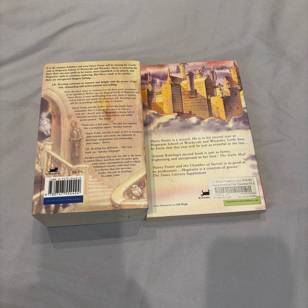 Harry Potter UK Bloomsbury Lot Of 5 Books Chamber Azkaban Goblet Prince - Picture 3 of 8